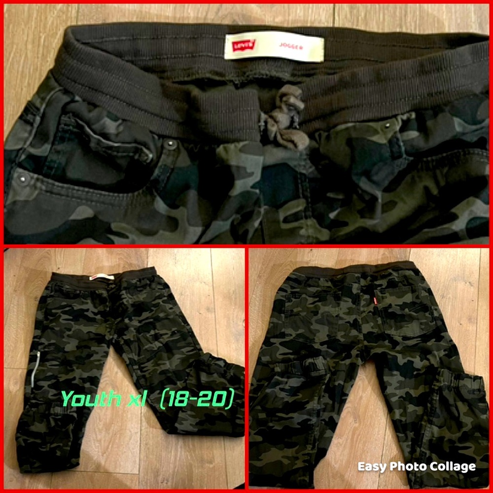 3 Pairs Camo Joggers